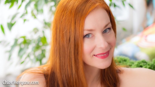 Redhead in Lovely Blue Lingerie